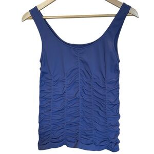 💙2 for $25💙 BCBGMAXAZRIA Blue Ruched Tank Top - Medium/Large